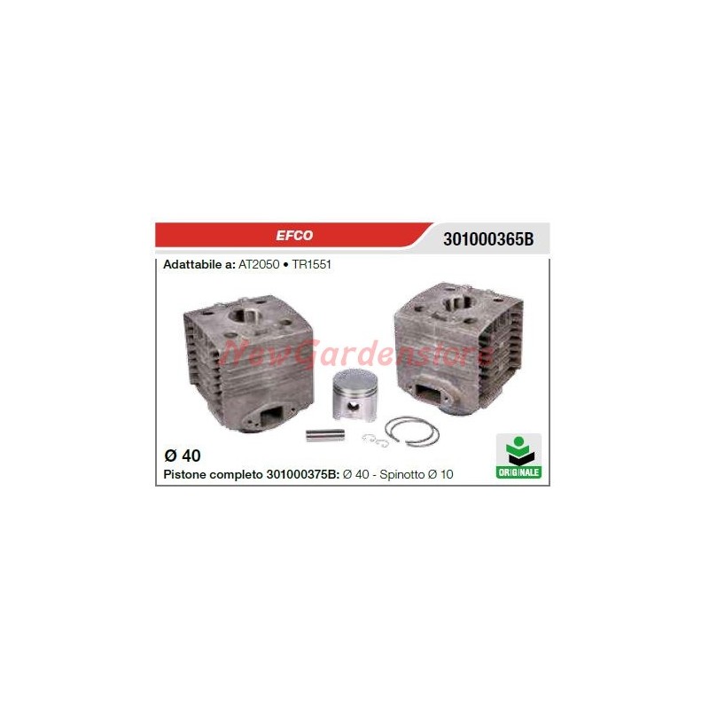 Cilindro pistone segmenti EFCO troncatore TR1551 AT2050 301000365B