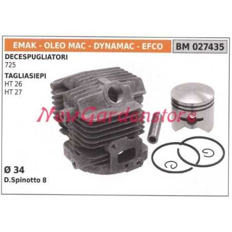 Piston cylinder segments EMAK brushcutter engine 725 027435 | NewgardenParts.com