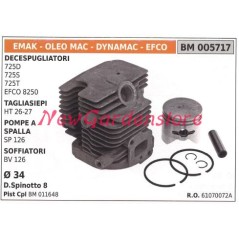 Kolben-Zylinder-Segmente EMAK Freischneider 725D 725S Motor 005717