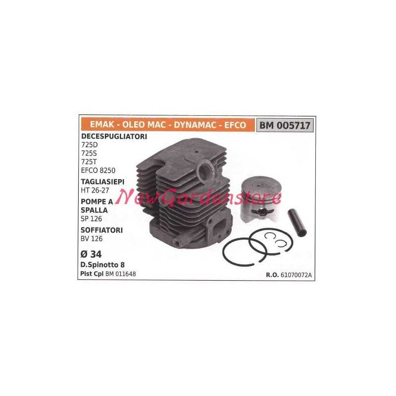 Kolben-Zylinder-Segmente EMAK Freischneider 725D 725S Motor 005717