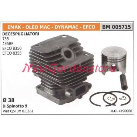 Piston cylinder segments EMAK brushcutter 735 435BP engine 005715 | NewgardenParts.com