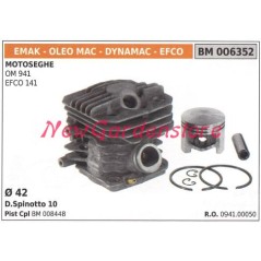 Cilindro pistone segmenti EMAK motore motosega OM 941 EFCO 141 006352 | NewgardenParts.com