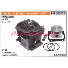 Cilindro pistone segmenti EMAK motore motosega OM 952 EFCO 152 005716 | NewgardenParts.com