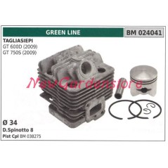 Cilindro pistone segmenti GREEN LINE motore decespugliatore GL 430 018175 | NewgardenParts.com