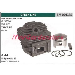 Cilindro pistone segmenti GREEN LINE motore decespugliatore GL 52S/W ECO 001130 | NewgardenParts.com