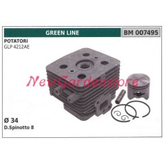 Piston cylinder segments GREEN LINE trimmer motor GLP 4212AE 007495 | NewgardenParts.com