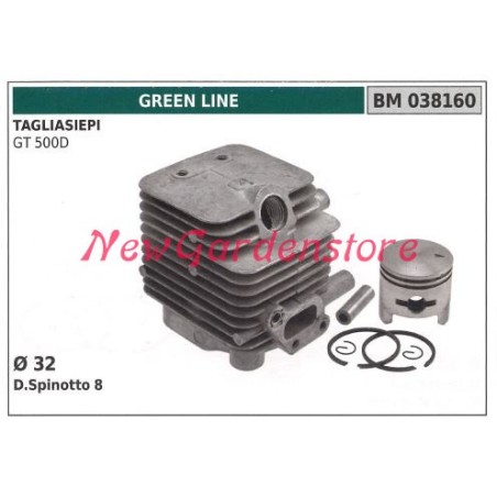 Cilindro pistone segmenti GREEN LINE motore tagliasiepe GT 500D 038160 | NewgardenParts.com