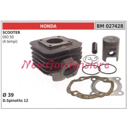 Cilindro pistone segmenti HONDA motore scooter DIO 50 4 TEMPI 027428 | NewgardenParts.com