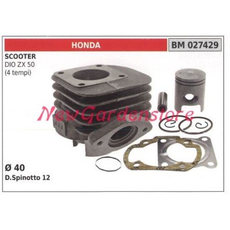 Cilindro pistone segmenti HONDA motore scooter DIO ZX 50 4 tempi 027429 | NewgardenParts.com