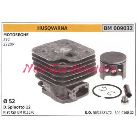 Piston cylinder segments HUSQVARNA chainsaw engine 272 272XP 503758172 504016802 | NewgardenParts.com