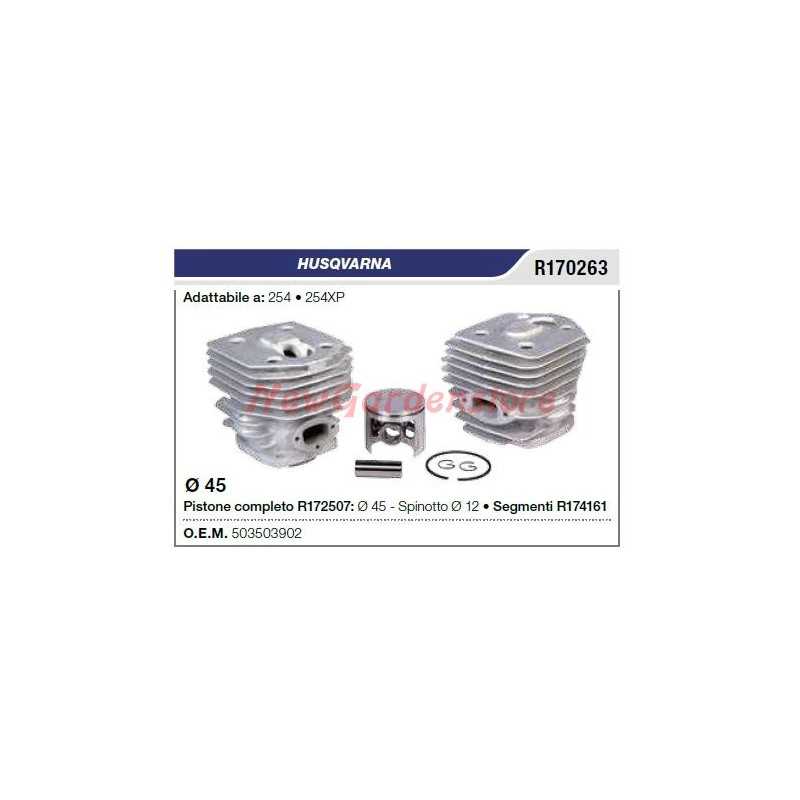 Segmentos de cilindro de pistón Motosierra HUSQVARNA 254 254XP R170263