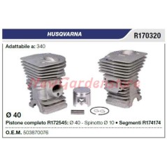 Segments de cylindre à piston HUSQVARNA tronçonneuse 340 R170320 | NewgardenParts.com