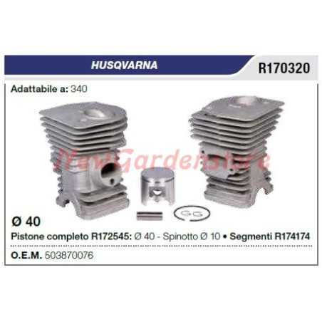 Piston Cylinder segments HUSQVARNA chainsaw 340 R170320 | NewgardenParts.com