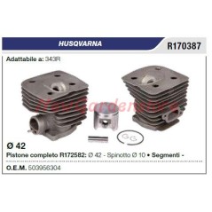 HUSQVARNA chainsaw 343R R170387 piston piston ring cylinder | NewgardenParts.com