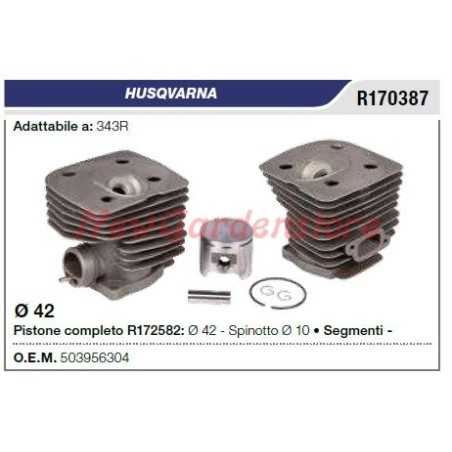HUSQVARNA chainsaw 343R R170387 piston piston ring cylinder | NewgardenParts.com