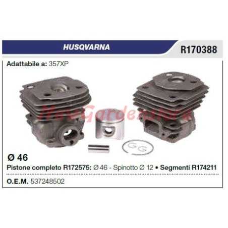 HUSQVARNA chainsaw 357XP segment piston cylinder 537248502 | NewgardenParts.com
