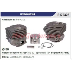 Cylinder piston rings HUSQVARNA chainsaw 371 372 R170328 | NewgardenParts.com