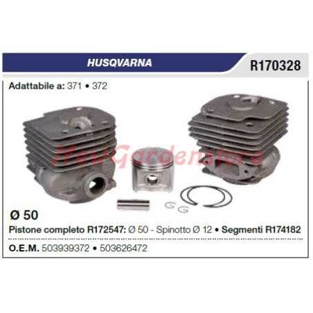Cylinder piston rings HUSQVARNA chainsaw 371 372 R170328 | NewgardenParts.com