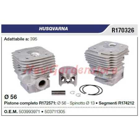 Piston cylinder segments HUSQVARNA chainsaw 395 R170326 | NewgardenParts.com