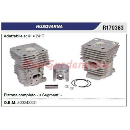 Cylinder piston rings HUSQVARNA chainsaw 41 241R R170363 | NewgardenParts.com