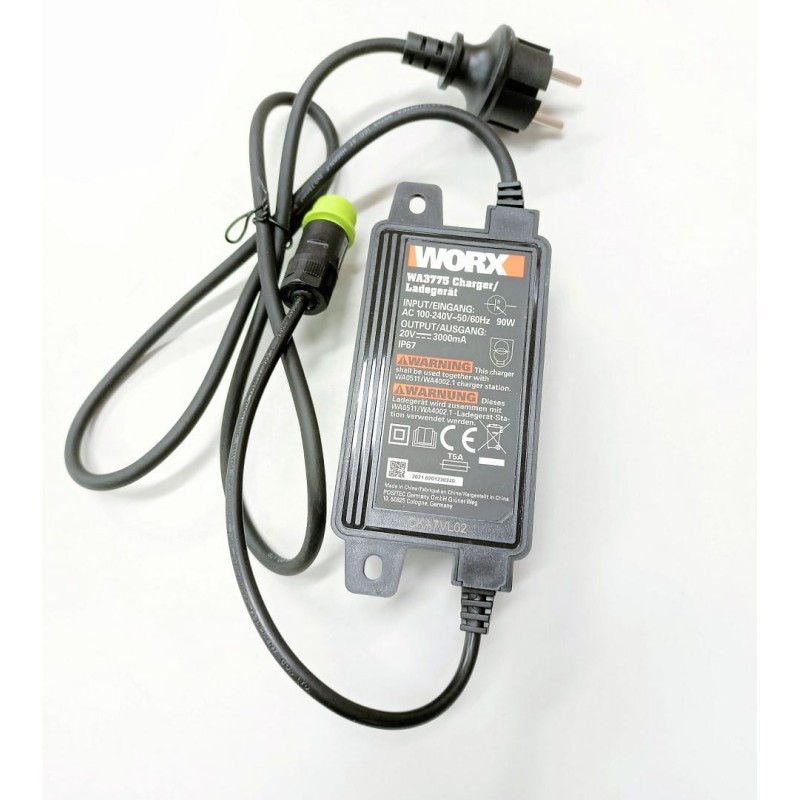 ORIGINAL WORX robot mower power supply 100-240V 20V WR147E.1 - WR147E