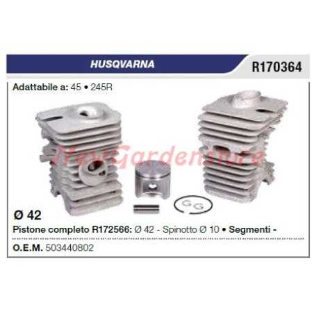Piston cylinder segments HUSQVARNA chainsaw 45 245R R170364 | NewgardenParts.com