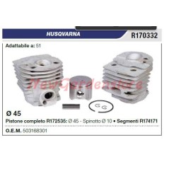 Piston cylinder segments HUSQVARNA chainsaw 51 R170332 | NewgardenParts.com