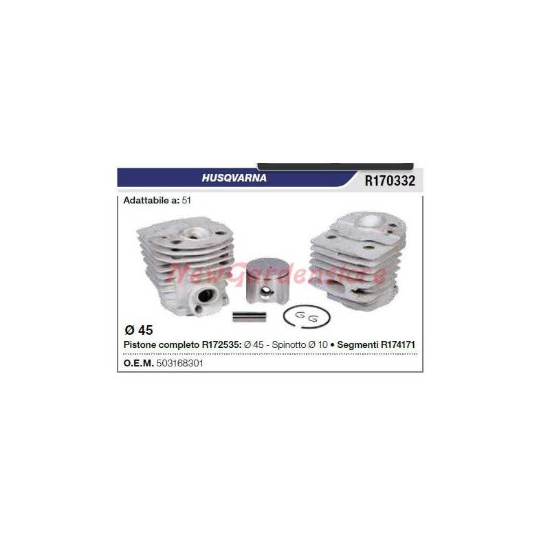 Piston cylinder segments HUSQVARNA chainsaw 51 R170332
