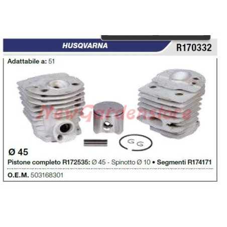 Piston cylinder segments HUSQVARNA chainsaw 51 R170332 | NewgardenParts.com