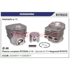 HUSQVARNA chainsaw 55 segment piston cylinder R170333 | NewgardenParts.com
