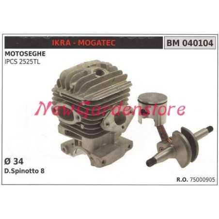Segments de piston cylindrique IKRA moteur de tronçonneuse IPCS 2525TL 040104 | NewgardenParts.com