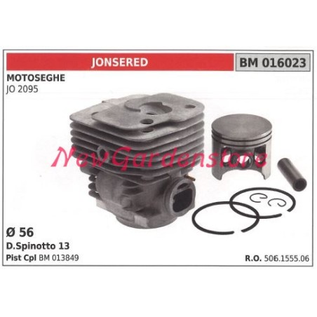 Cilindro pistone segmenti JONSERED motore motosega JO 2095 016023 | NewgardenParts.com