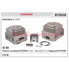 Segmento pistón cilindro desbrozadora KAWASAKI TD40 R170339 | NewgardenParts.com