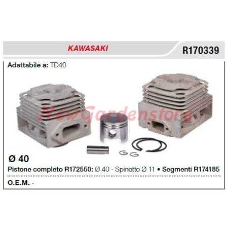 KAWASAKI Bürstenmäher TD40 Segment Kolbenzylinder R170339 | NewgardenParts.com