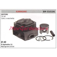 Cilindro pistone segmenti KAWASAKI motore decespugliatore TD 40 010106 | NewgardenParts.com