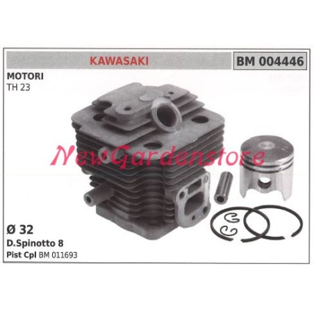 Cilindro pistone segmenti KAWASAKI motore decespugliatore TH 23 004446 | NewgardenParts.com