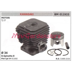 Cilindro pistone segmenti KAWASAKI motore decespugliatore TJ 27 011933 | NewgardenParts.com