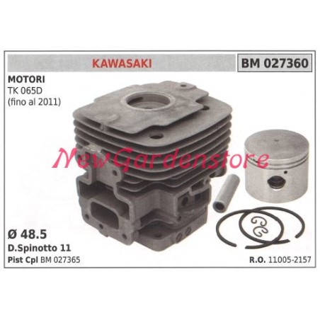 Cilindro pistone segmenti KAWASAKI motore decespugliatore TK 065D 027360 | NewgardenParts.com