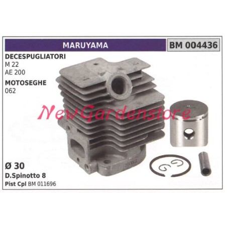 Cilindro pistone segmenti MARUYAMA motore decespugliatore M 22 AE 200 004436 | NewgardenParts.com