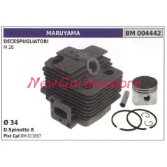 Cilindro pistone segmenti MARUYAMA motore decespugliatore M 28 004442 | NewgardenParts.com