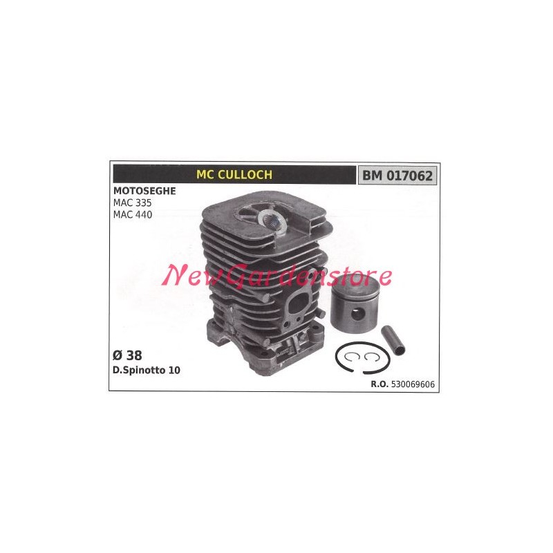 Cilindro pistone segmenti MC CULLOCH motore motosega MAC 335 440 017062