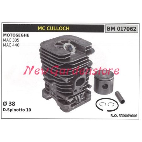 Cilindro pistone segmenti MC CULLOCH motore motosega MAC 335 440 017062 | NewgardenParts.com