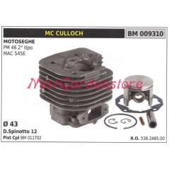 Cilindro pistone segmenti MC CULLOCH motore motosega PM 46 MAC 545E 009310 | NewgardenParts.com