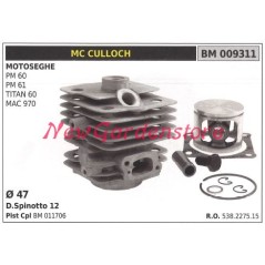 Cilindro pistone segmenti MC CULLOCH motore motosega PM 60 61 TITAN 60 009311 | NewgardenParts.com