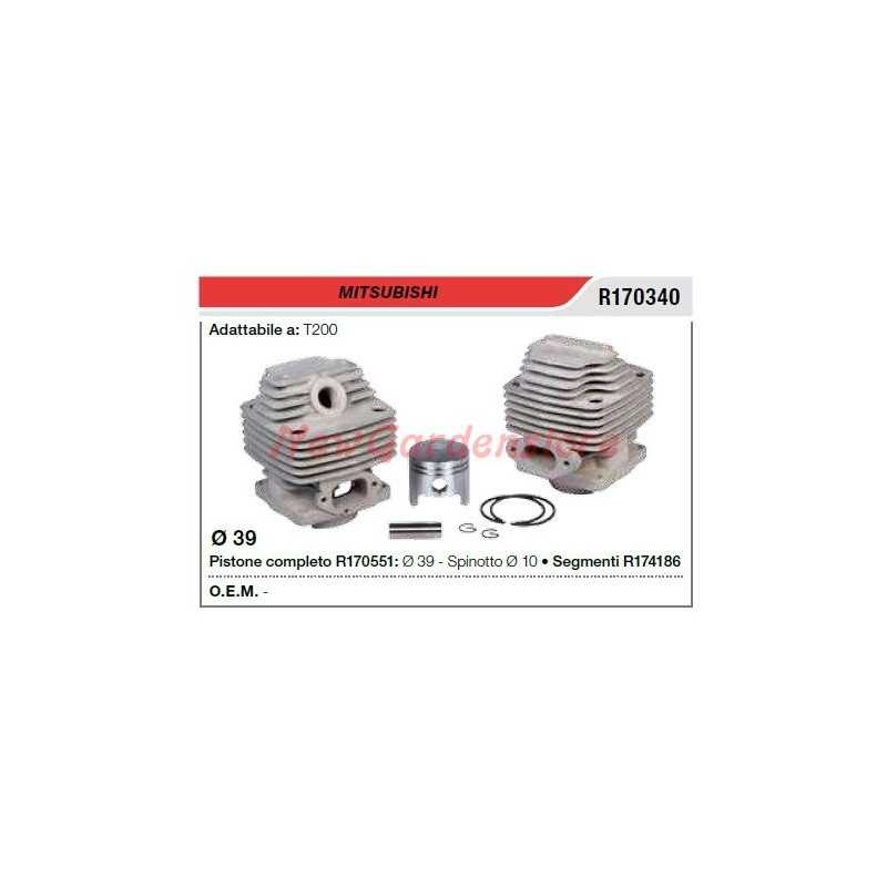 Segments de cylindre à piston MITSUBISHI débroussailleuse T 200 R170340