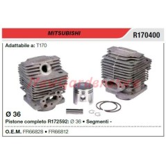 Piston cylinder segments MITSUBISHI brushcutter T170 R170400 - FR66828 | NewgardenParts.com