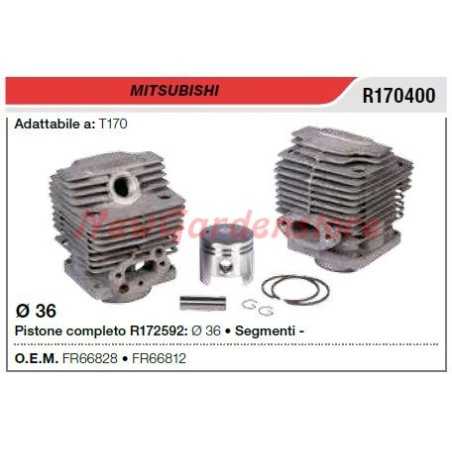 Piston cylinder segments MITSUBISHI brushcutter T170 R170400 - FR66828 | NewgardenParts.com
