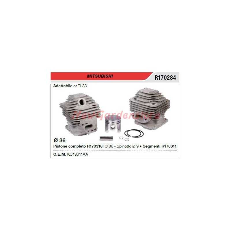 Segments de cylindre à piston MITSUBISHI débroussailleuse TL 33 R170284