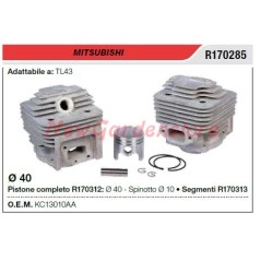 Cilindro pistone segmenti MITSUBISHI decespugliatore TL43 R170285 | NewgardenParts.com