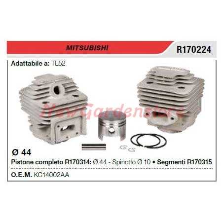 Segmentos de cilindro de émbolo Desbrozadora MITSUBISHI TL52 R170224 | NewgardenParts.com